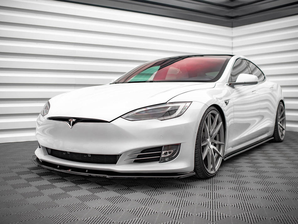 Maxton Design Front Splitter V.1 Tesla Model S Facelift - TE-MODELS-1F-FD1G - Image 2