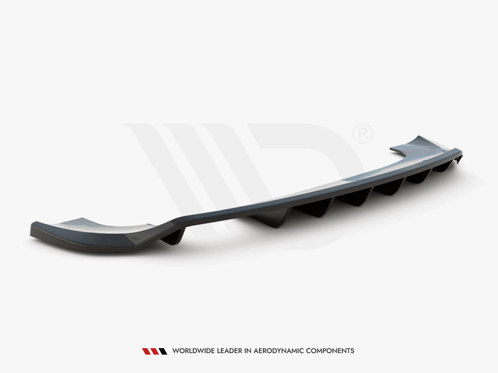 Maxton Design Central Rear Splitter (Vertical Bars) Audi Q3 Sport 8U Facelift - AU-Q3-1F-SLINE-RD1G+RD2G - Image 5