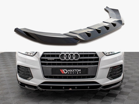 Maxton Design Front Splitter V.1 Audi Q3 Sport 8U Facelift - AU-Q3-1F-SLINE-FD1G - Image 1