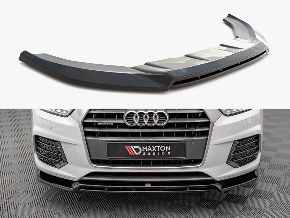 Maxton Design Front Splitter V.2 Audi Q3 Sport 8U Facelift - AU-Q3-1F-SLINE-FD2G+FD2RG - Image 1