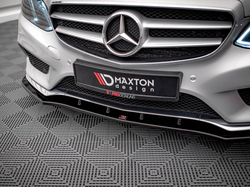 Maxton Design Front Splitter V.1 Mercedes E Amg-Line Sedan W212 Facelift (2012-2016) - ME-E-212F-AMGLINE-FD1G - Image 4