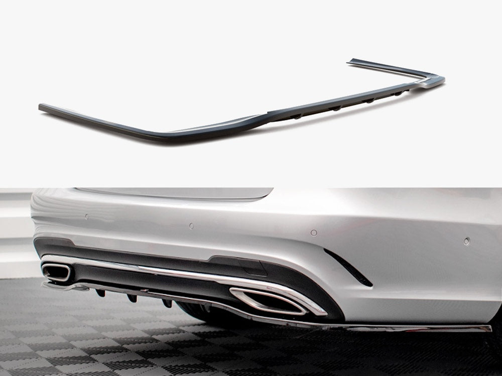 Maxton Design Rear Splitter (Vertical Bars) Mercedes E Amg-Line Sedan W212 Facelift - ME-E-212F-AMGLINE-RD1G+RD2G - Image 1