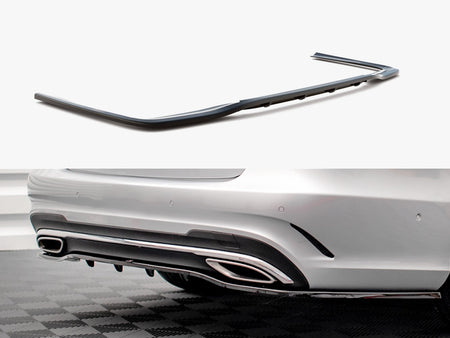 Maxton Design Rear Splitter (Vertical Bars) Mercedes E Amg-Line Sedan W212 Facelift - ME-E-212F-AMGLINE-RD1G+RD2G - Image 1