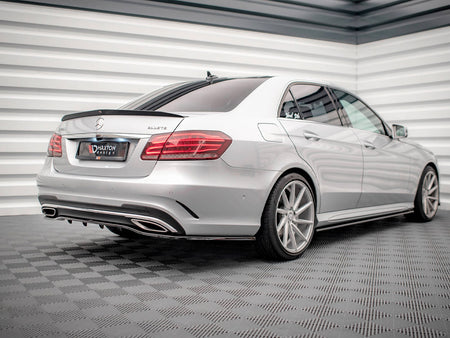 Maxton Design Rear Splitter (Vertical Bars) Mercedes E Amg-Line Sedan W212 Facelift - ME-E-212F-AMGLINE-RD1G+RD2G - Image 2