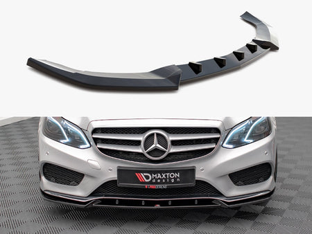 Maxton Design Front Splitter V.2 Mercedes E Amg-Line Sedan W212 Facelift (2012-2016) - ME-E-212F-AMGLINE-FD2G - Image 1