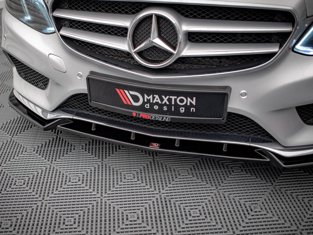 Maxton Design Front Splitter V.2 Mercedes E Amg-Line Sedan W212 Facelift (2012-2016) - ME-E-212F-AMGLINE-FD2G - Image 4