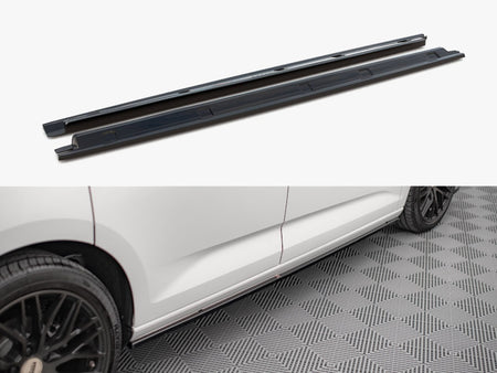 Maxton Design Side Skirts Diffusers VW Caddy Mk5 / Ford Transit Connect Mk3 - VW-CA-5-SD1G - Image 1