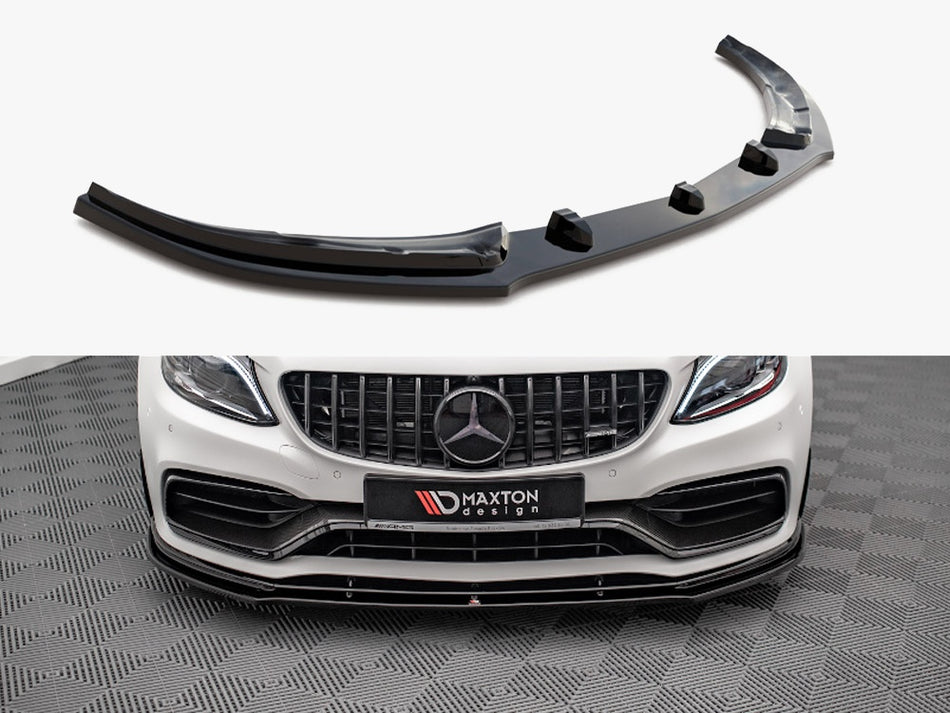 Maxton Design Front Splitter V.1 Mercedes-AMG C63 Coupe AMG Aero Pack C205 Facelift - ME-C-205F-AMG-C-FD1G - Image 1