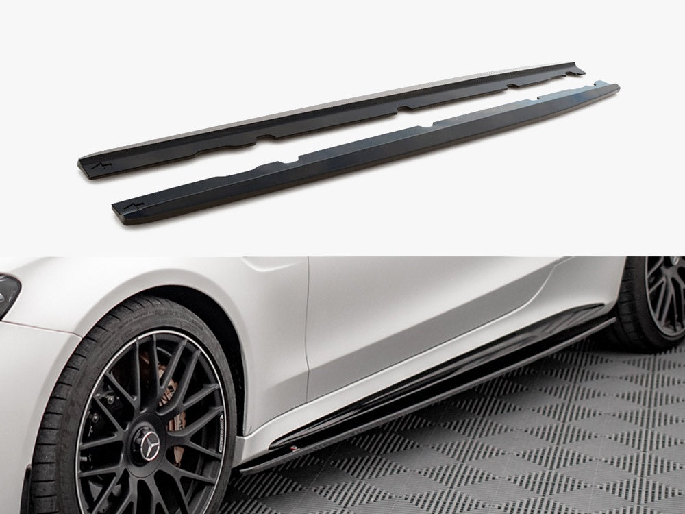 Maxton Design Side Skirts Diffusers V.1 Mercedes-AMG C 63AMG Coupe C205 Facelift - ME-C-205F-AMG-C-SD1G - Image 1