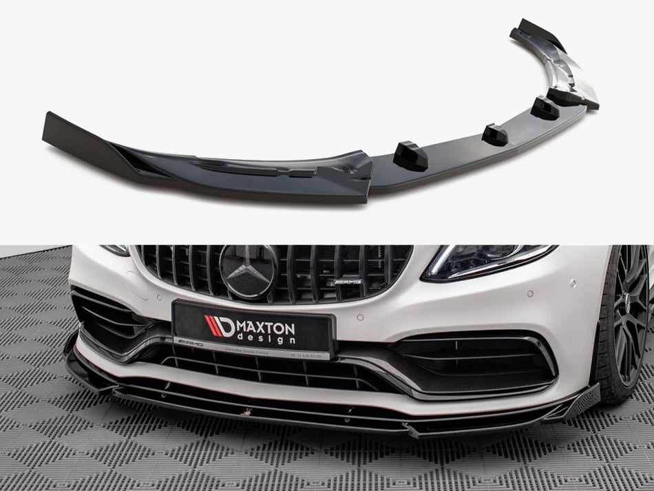 Maxton Design Front Splitter V.2 Mercedes-AMG C63 Coupe AMG Aero Pack C205 Facelift - ME-C-205F-AMG-C-FD2G - Image 1