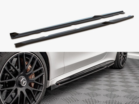 Maxton Design Side Skirts Diffusers V.2 Mercedes-AMG C 63AMG Coupe C205 Facelift - ME-C-205F-AMG-C-SD2G - Image 1