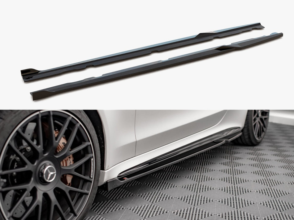 Maxton Design Side Skirts Diffusers V.2 Mercedes-AMG C 63AMG Coupe C205 Facelift - ME-C-205F-AMG-C-SD2G - Image 1