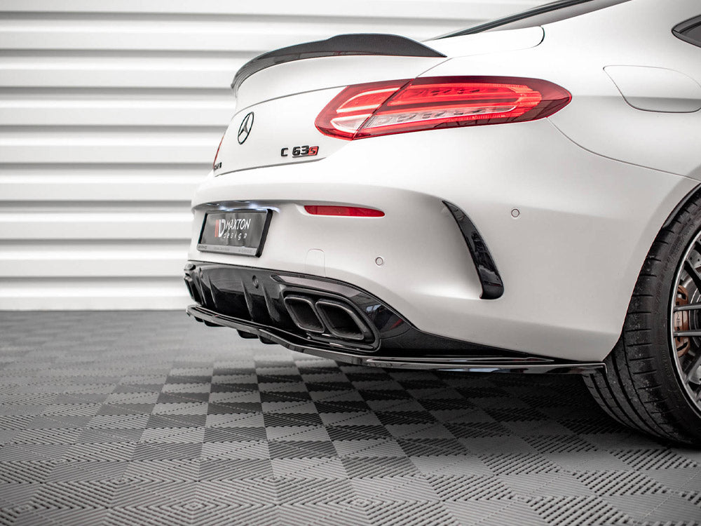 Maxton Design Rear Splitter (Vertical Bars) Mercedes-AMG C 63AMG Coupe AMG Aero Pack C205 Facelift - ME-C-205F-AMG-C-RD1G+RD2G - Image 3