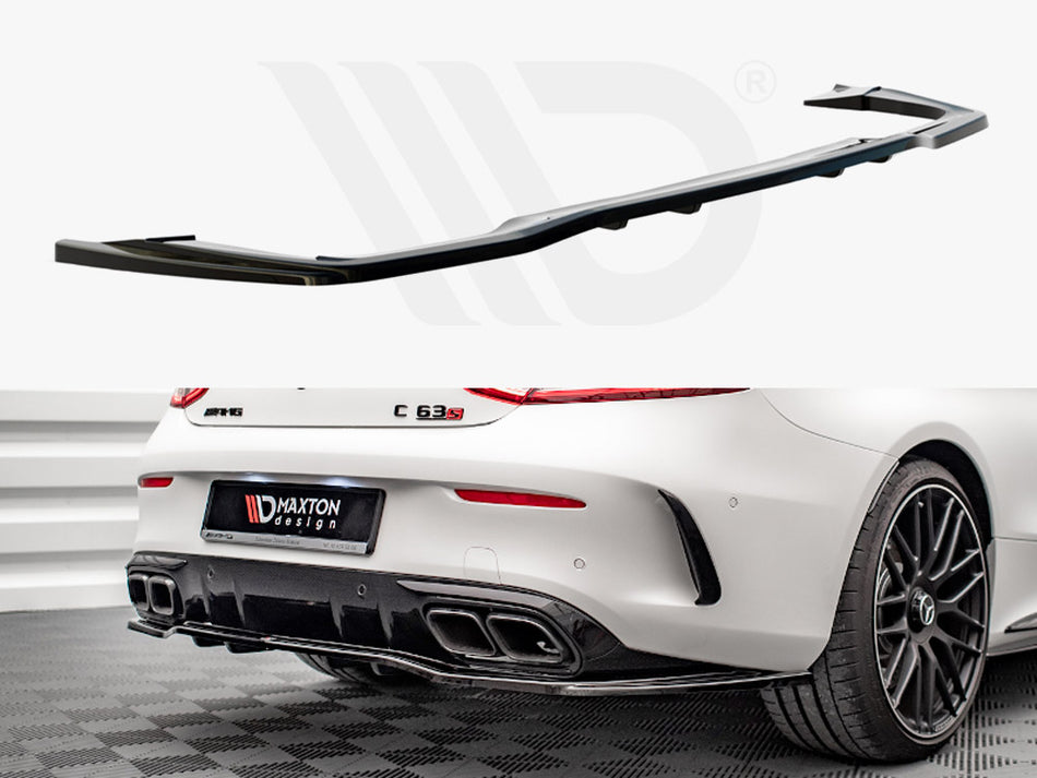 MAXTON DESIGN Rear Splitter (Vertical Bars) Mercedes-AMG C 63AMG Coupe AMG Aero Pack C205 Facelift