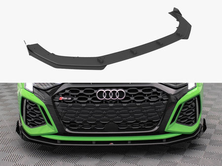 Maxton Design Street PRO Front Splitter V.1 + Flaps Audi RS3 8Y Sedan - AURS38YCNC-FD1B+FSF1G - Image 1