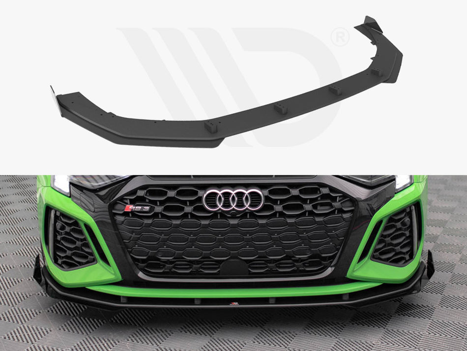 MAXTON DESIGN Street PRO Front Splitter V.1 + Flaps Audi RS3 8Y Sedan