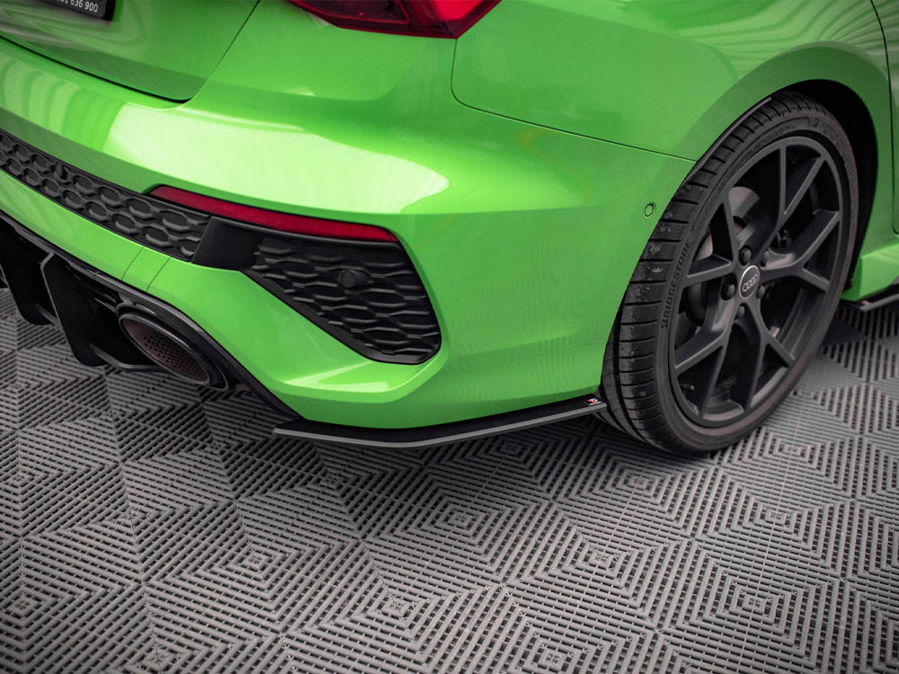 Maxton Design Street PRO Rear Side Splitters Audi RS3 Sedan 8Y (2020-) - AURS38YSCNC-RSD1B - Image 3