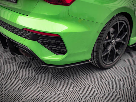 Maxton Design Street PRO Rear Side Splitters Audi RS3 Sedan 8Y (2020-) - AURS38YSCNC-RSD1B - Image 3