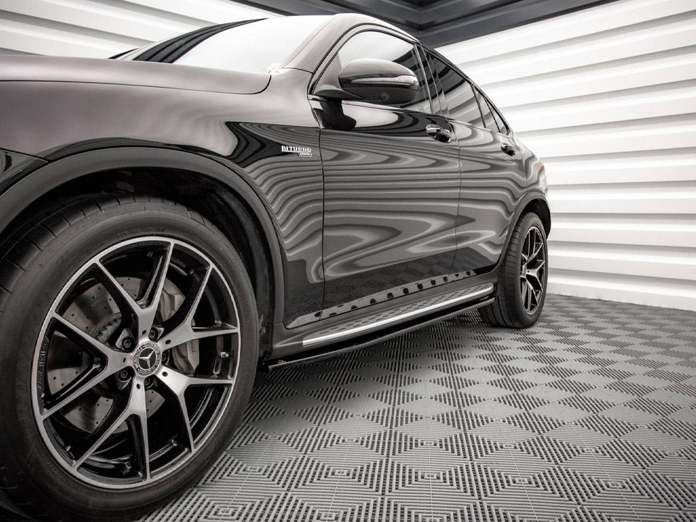 Maxton Design Side Skirts Diffusers V.1 Mercedes-Benz GLC Coupe AMG-Line C253 - ME-GLC-C253F-AMGLINE-SD1G - Image 3