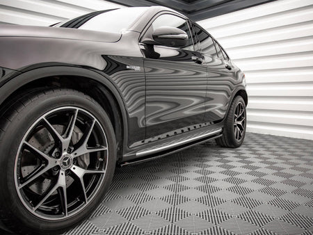 Maxton Design Side Skirts Diffusers V.1 Mercedes-Benz GLC Coupe AMG-Line C253 - ME-GLC-C253F-AMGLINE-SD1G - Image 3