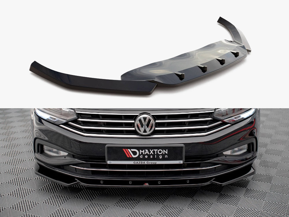 Maxton Design Front Splitter V.1 VW Passat B8 Facelift - VW-PA-B8F-FD1G - Image 1
