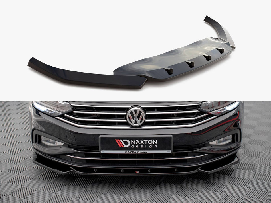 Maxton Design Front Splitter V.1 VW Passat B8 Facelift - VW-PA-B8F-FD1G - Image 1