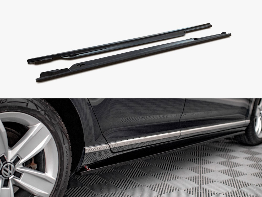 Maxton Design Side Skirts Diffusers VW Passat B8 Facelift - VW-PA-B8F-SD1G - Image 1