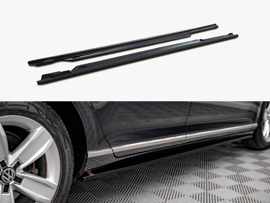 Maxton Design Side Skirts Diffusers VW Passat B8 Facelift - VW-PA-B8F-SD1G - Image 1