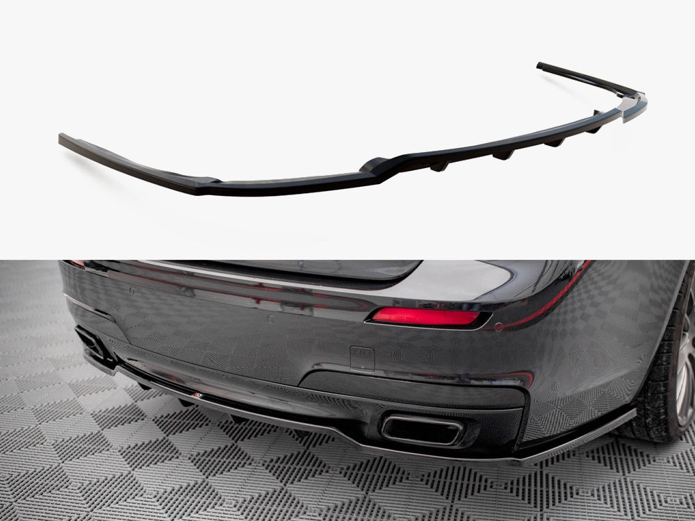 Maxton Design Central Rear Splitter (Vertical Bars) BMW 7 M-Pack F01 - BM-7-01-MPACK-RD1G+RD2G - Image 1