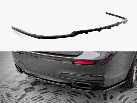 Maxton Design Central Rear Splitter (Vertical Bars) BMW 7 M-Pack F01 - BM-7-01-MPACK-RD1G+RD2G - Image 1