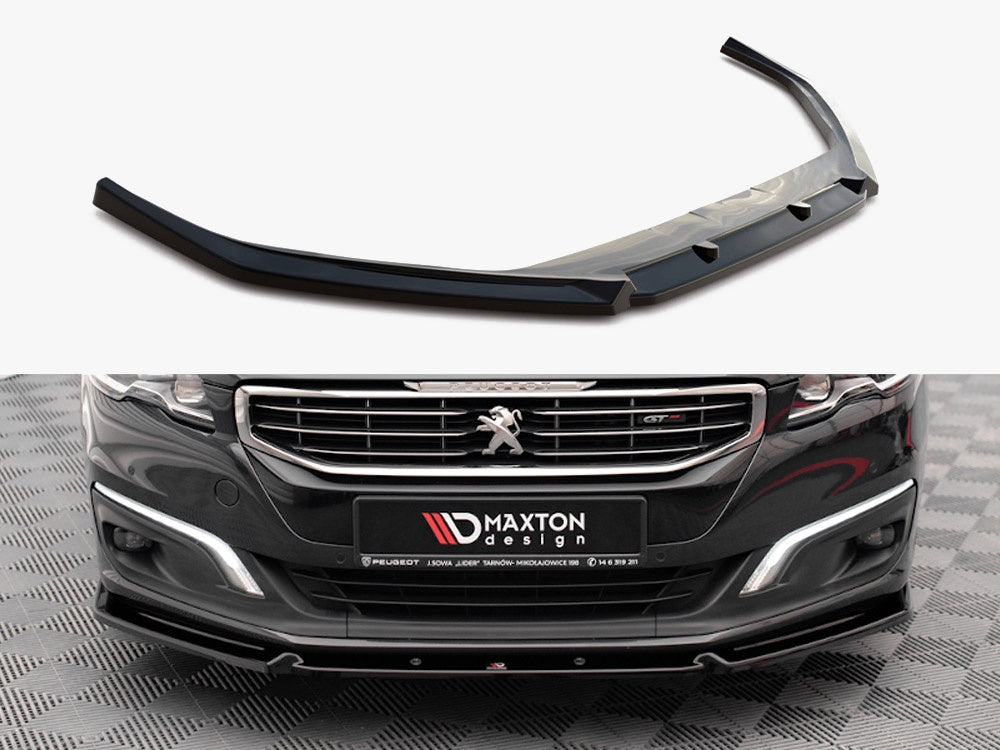 Maxton Design Front Splitter V.1 Peugeot 508 GT MK1 Facelift (2014-2018) - PE-508-1F-GT-FD1G - Image 1
