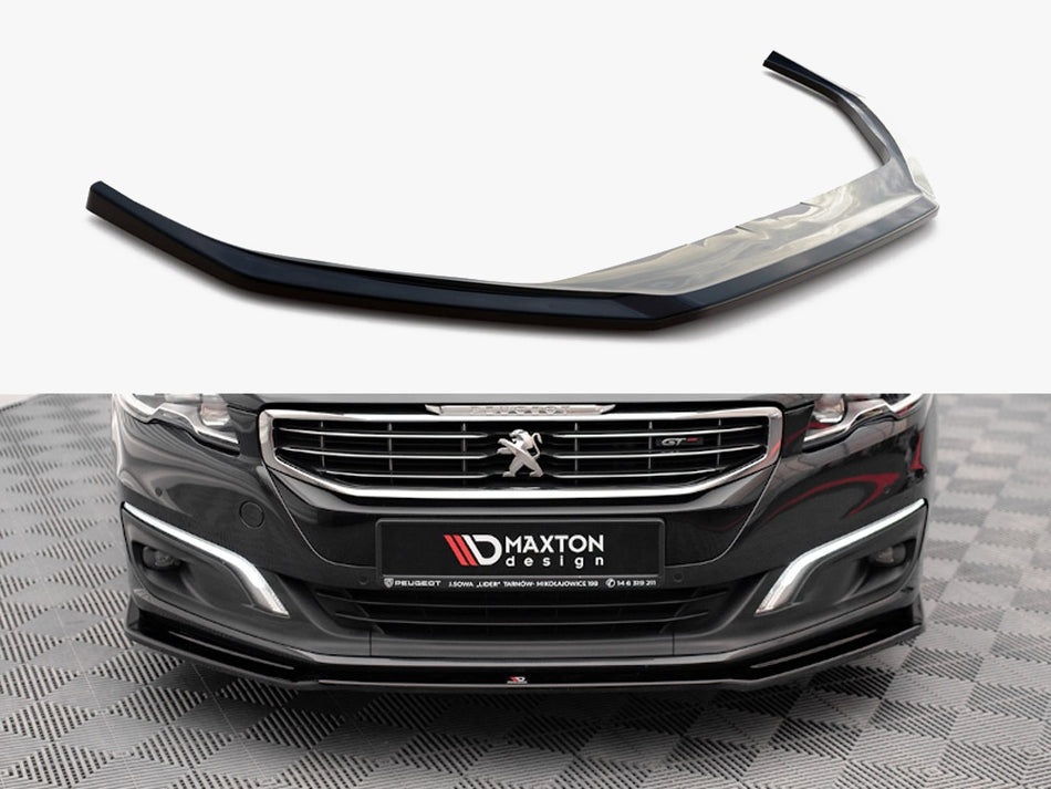 Maxton Design Front Splitter V.2 Peugeot 508 GT MK1 Facelift (2014-2018) - PE-508-1F-GT-FD2G - Image 1