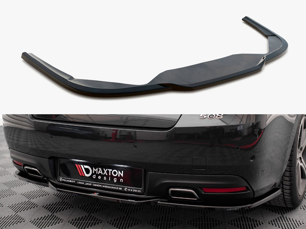 Maxton Design Central Rear Splitter Peugeot 508 GT Mk1 Facelift - PE-508-1F-GT-RD1G - Image 1