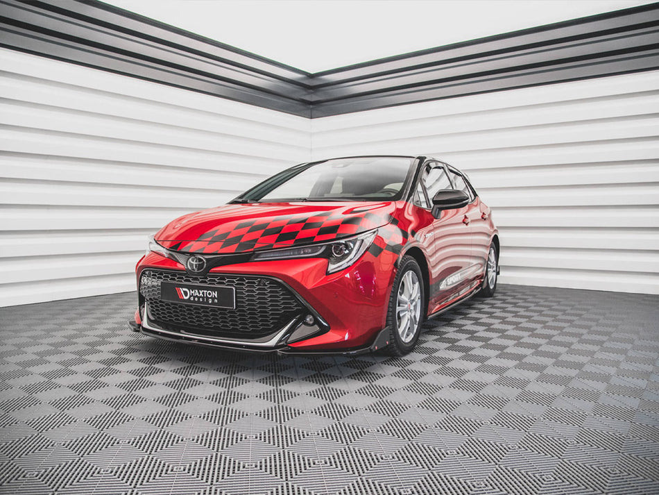 Maxton Design Front Splitter V.1 + Flaps Toyota Corolla GR Sport XII - TO-CO-12-HB-GR-FD1G+FSF - Image 2