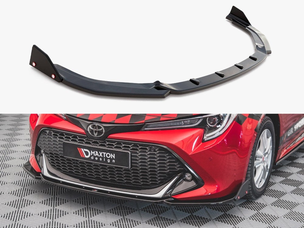 Maxton Design Front Splitter V.1 + Flaps Toyota Corolla GR Sport XII - TO-CO-12-HB-GR-FD1G+FSF - Image 1