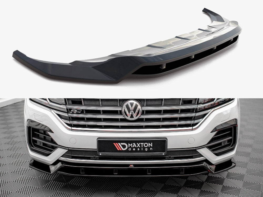 Maxton Design Front Splitter Volkswagen Touareg R-Line Mk3 - VW-TO-3-RLINE-FD1G+FD1RG - Image 1