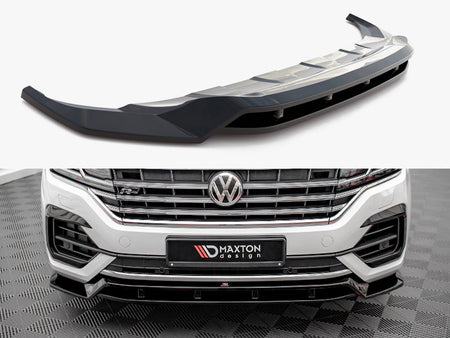 Maxton Design Front Splitter Volkswagen Touareg R-Line Mk3 - VW-TO-3-RLINE-FD1G+FD1RG - Image 1