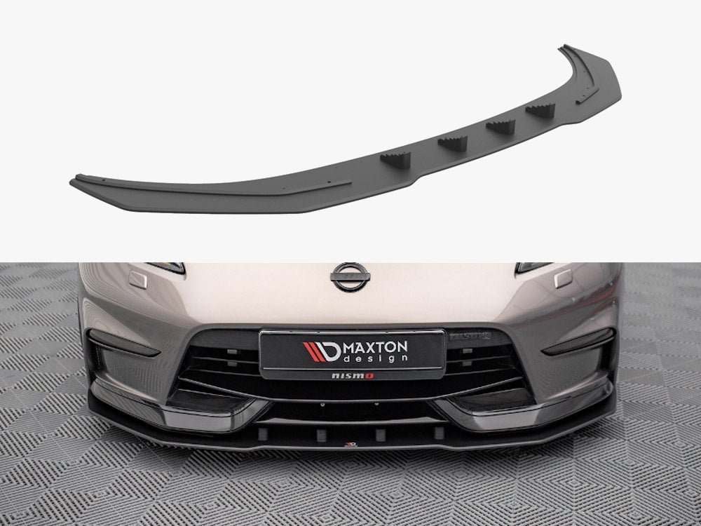 Maxton Design Street PRO Front Splitter Nissan 370Z Nismo Facelift (2014-2020) - NI370ZNISMOCNC-FD1B - Image 1