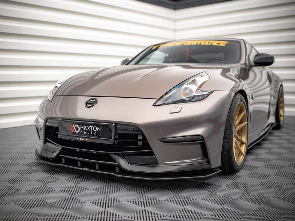 Maxton Design Street PRO Front Splitter Nissan 370Z Nismo Facelift (2014-2020) - NI370ZNISMOCNC-FD1B - Image 2