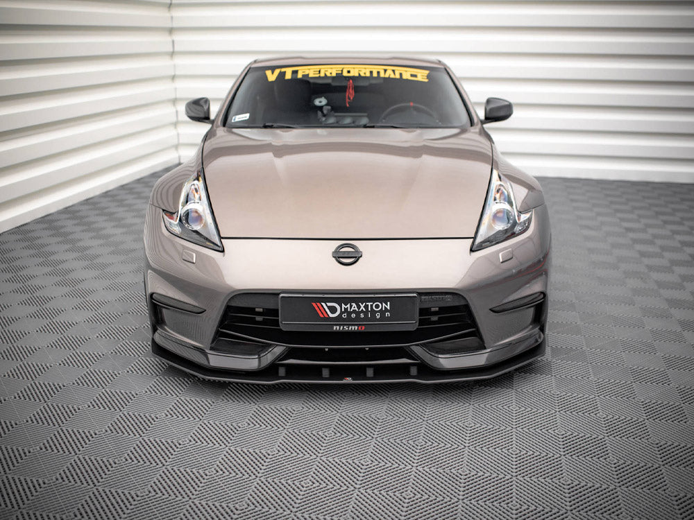 Maxton Design Street PRO Front Splitter Nissan 370Z Nismo Facelift (2014-2020) - NI370ZNISMOCNC-FD1B - Image 3
