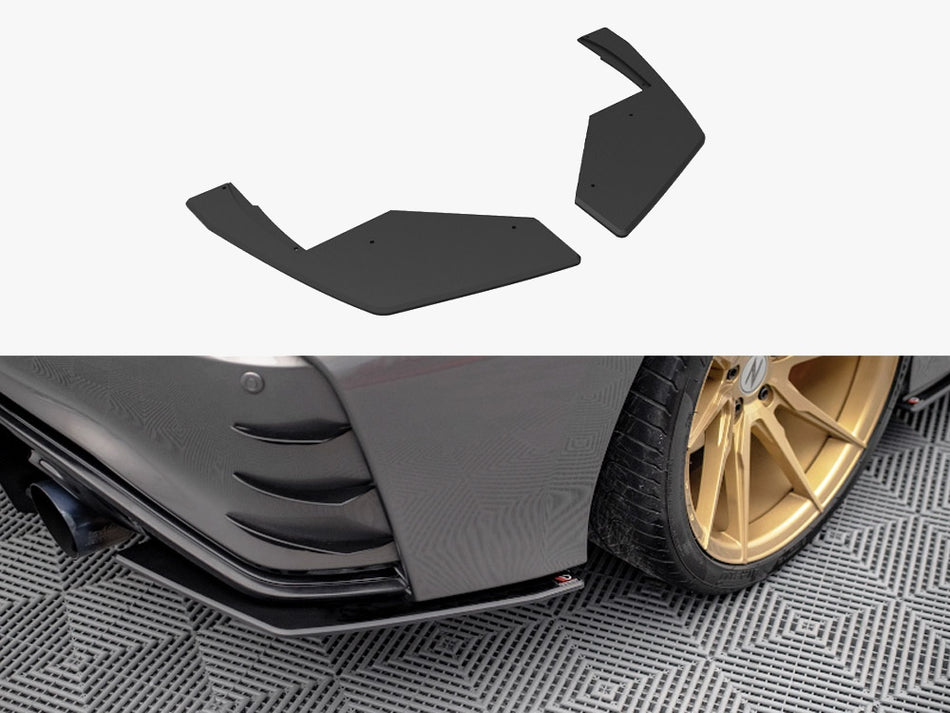 Maxton Design Street PRO Rear Side Splitters Nissan 370Z Nismo Facelift (2014-2020) - NI370ZNISMOCNC-RSD1B - Image 1