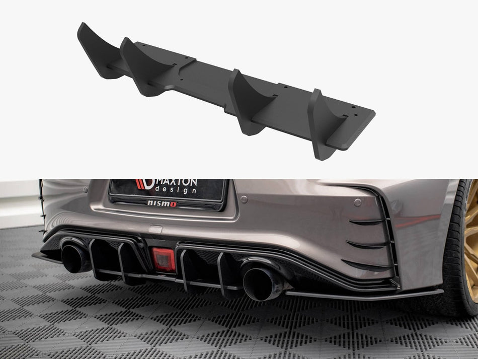 Maxton Design Street PRO Rear Diffuser Nissan 370Z Nismo Facelift (2014-2020) - NI370ZNISMOCNC-RS1B - Image 1