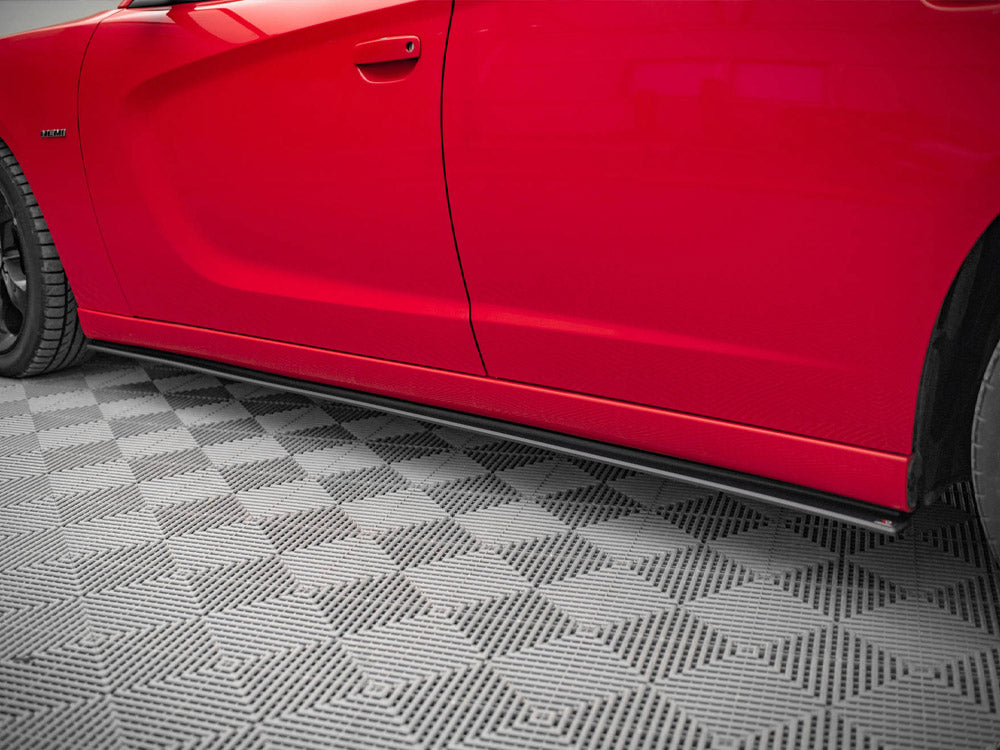 Maxton Design Street PRO Side Skirts Diffusers Dodge Charger RT Mk7 Facelift - DOCH2RTCNC-SD1B - Image 4