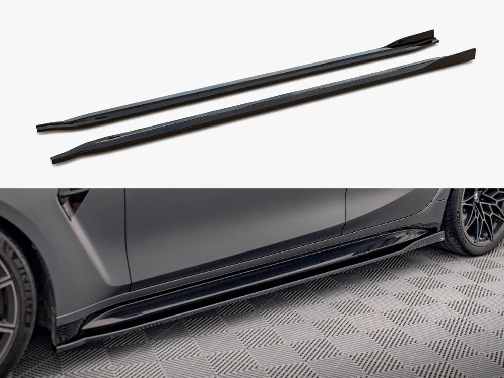 Maxton Design Side Skirts Diffusers V.2 BMW M3 Sedan / Touring G80 / G81 - BM-3-G80-M-SD2G - Image 1