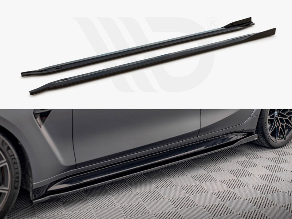 MAXTON DESIGN Side Skirts Diffusers V.2 BMW M3 Sedan / Touring G80 / G81