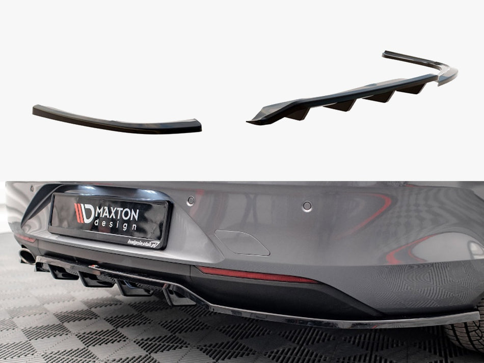 Maxton Design Central Rear Splitter (Vertical Bars) Opel / Vauxhall Insignia Mk2 - OP-IS-B-RSD1G+RD1G - Image 1