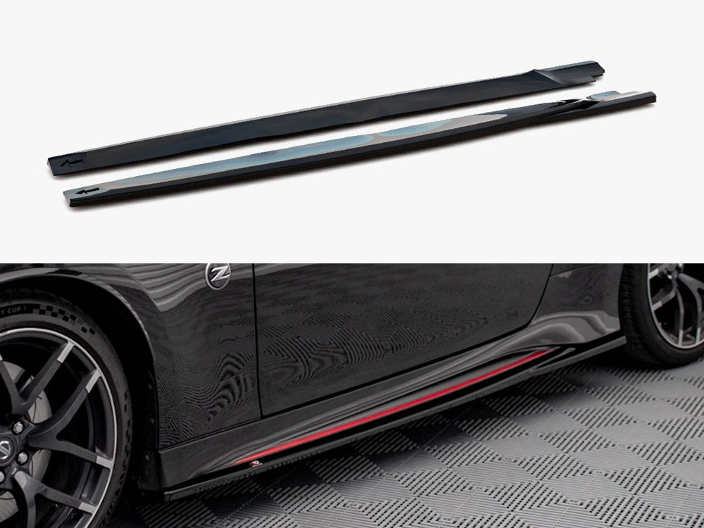 Maxton Design Side Skirts Diffusers V.2 Nissan 370Z Nismo Facelift (2014-2020) - NI-370Z-NISMO-SD2G - Image 1