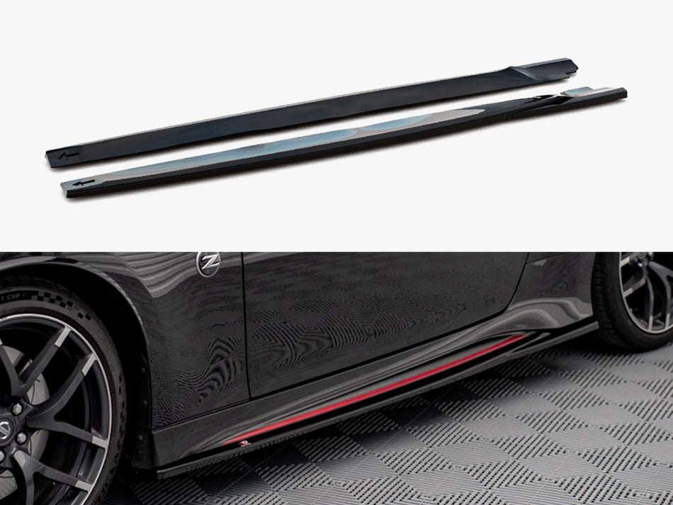 Maxton Design Side Skirts Diffusers V.2 Nissan 370Z Nismo Facelift (2014-2020) - NI-370Z-NISMO-SD2G - Image 1