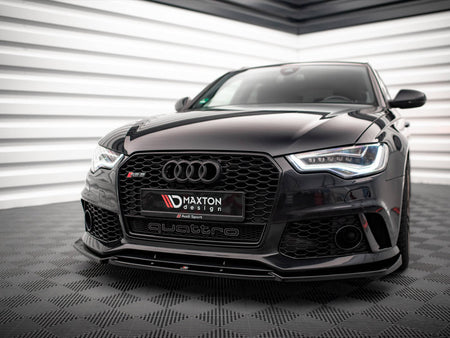 Maxton Design Front Splitter Audi A6 RS6 Look C7 (2011-2017) - AU-A6-C7-RS6LOOK-FD1G - Image 2
