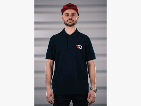 Maxton Design Classic Polo Shirt Mens - Navy Blue - MX-POLO-NAVYBLUE-MENS-1 - Image 2